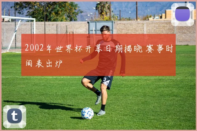 2002年世界杯开幕日期揭晓 赛事时间表出炉