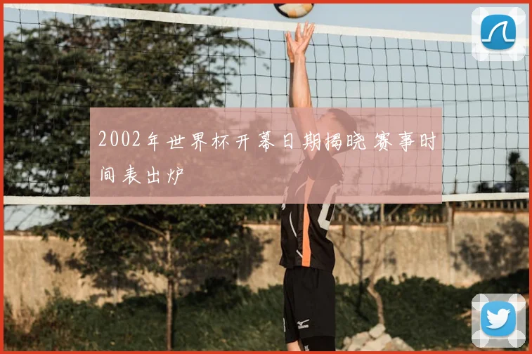 2002年世界杯开幕日期揭晓 赛事时间表出炉